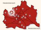 Rodelhügel im Pötzleinsdorfer Schlosspark Der Rodelhügel im Pötzleinsdorfer Schlosspark liegt im 18. Bezirk in der Geymüllerstraße. Mit der Straßenbahn-Linie 41 fährt man bis zur E